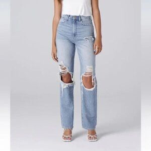 Triarchy Ms. Triarchy Lightweight Destroyed Light Indigo Jeans 28"